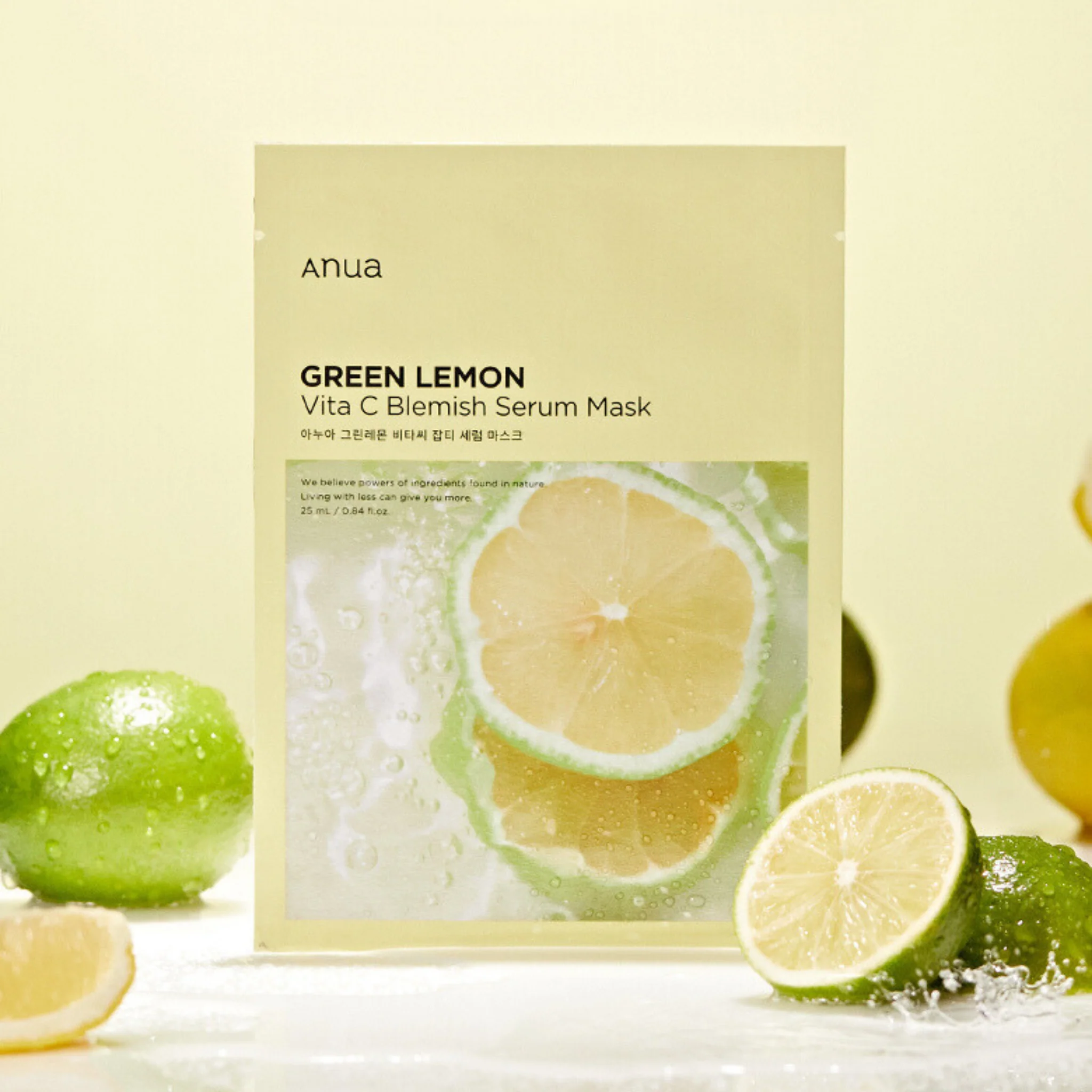 Green Lemon Vita C Blemish Serum Mask (1pcs) - Image 2