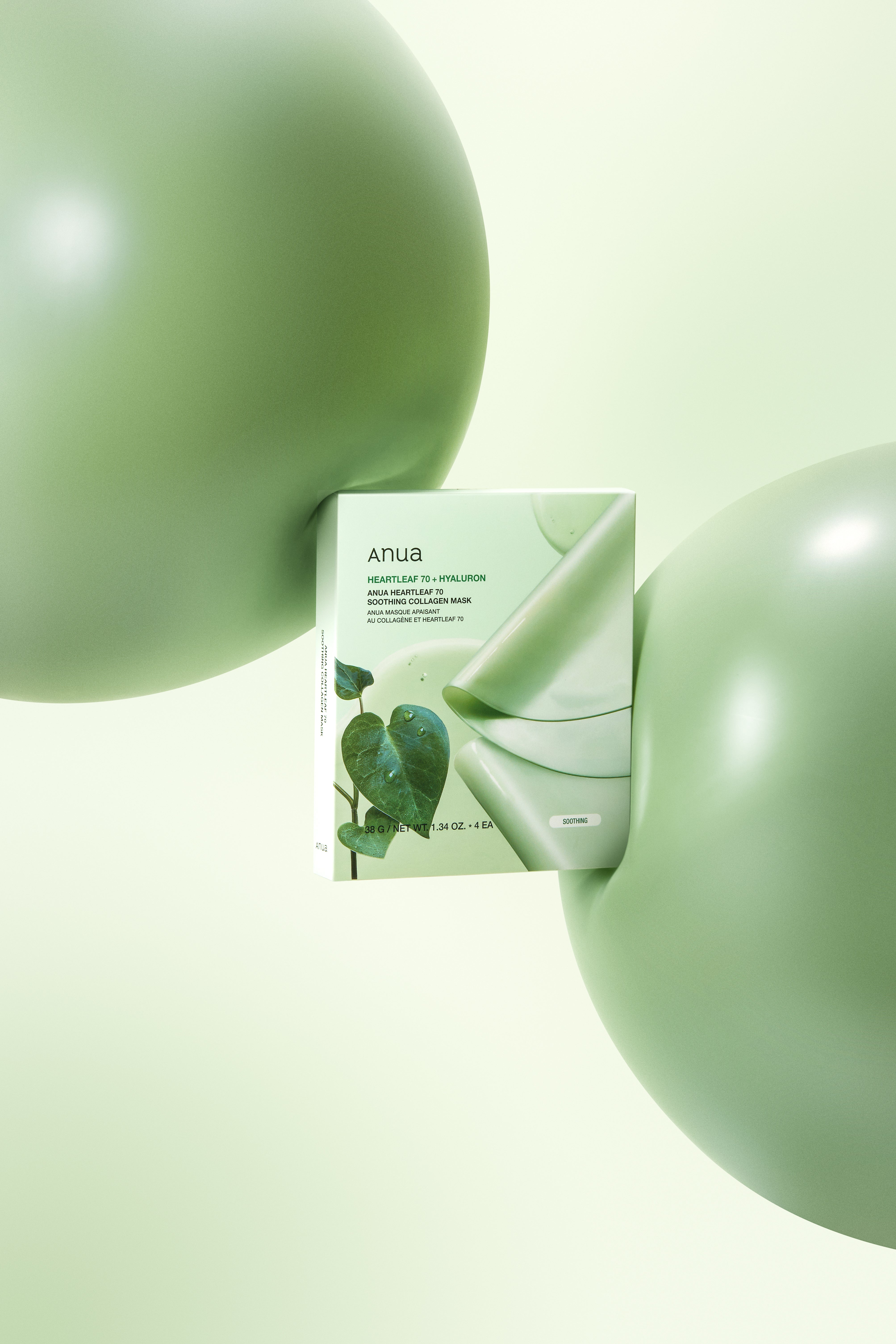 Heartleaf 70 Soothing Collagen Mask (4 pcs) - Image 2