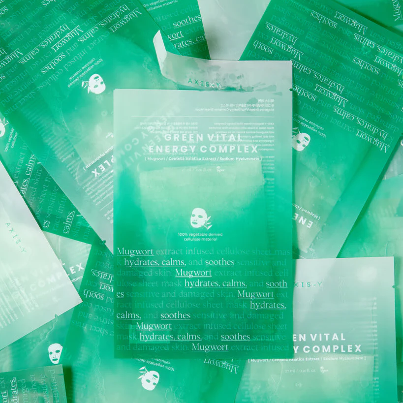 Mugwort Green Vital Energy Complex Sheet Mask (1pcs) - Image 2