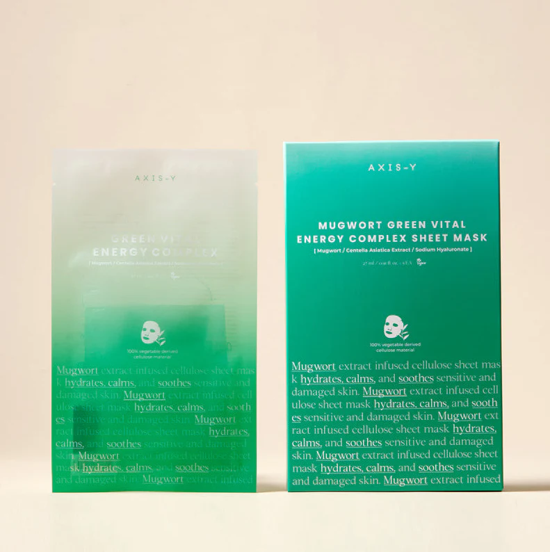 Mugwort Green Vital Energy Complex Sheet Mask (1pcs) - Image 3