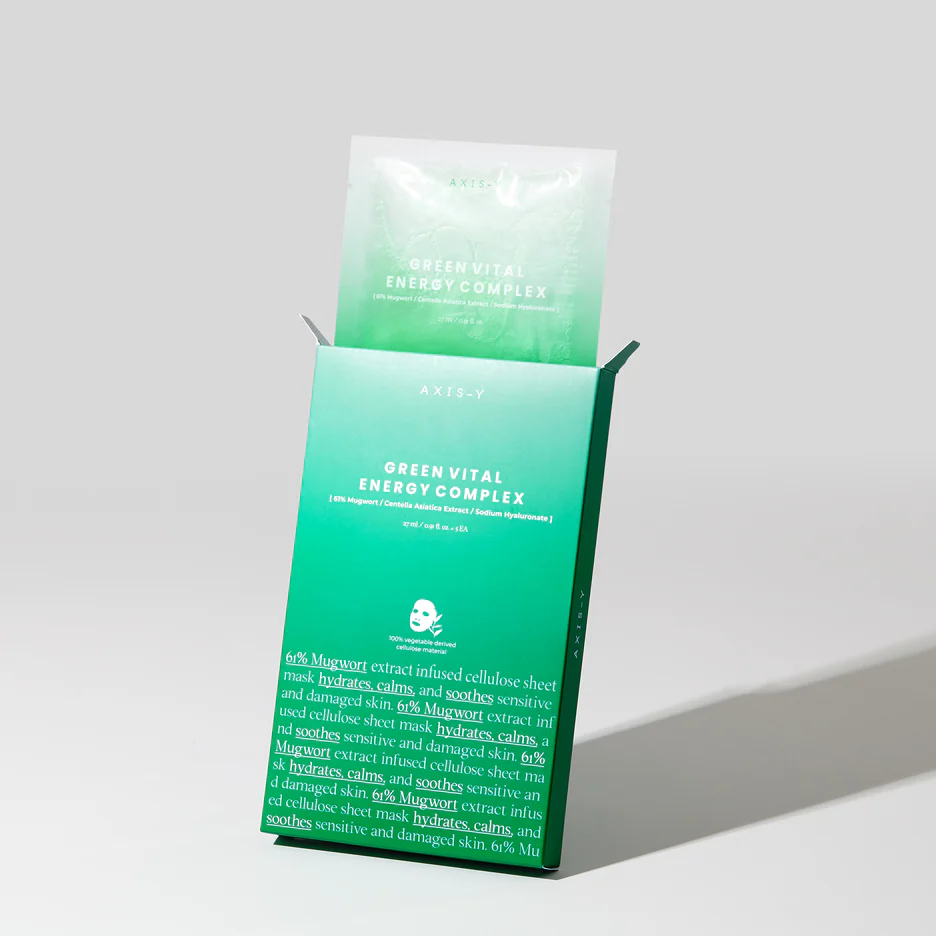 Mugwort Green Vital Energy Complex Sheet Mask (1pcs) - Image 4