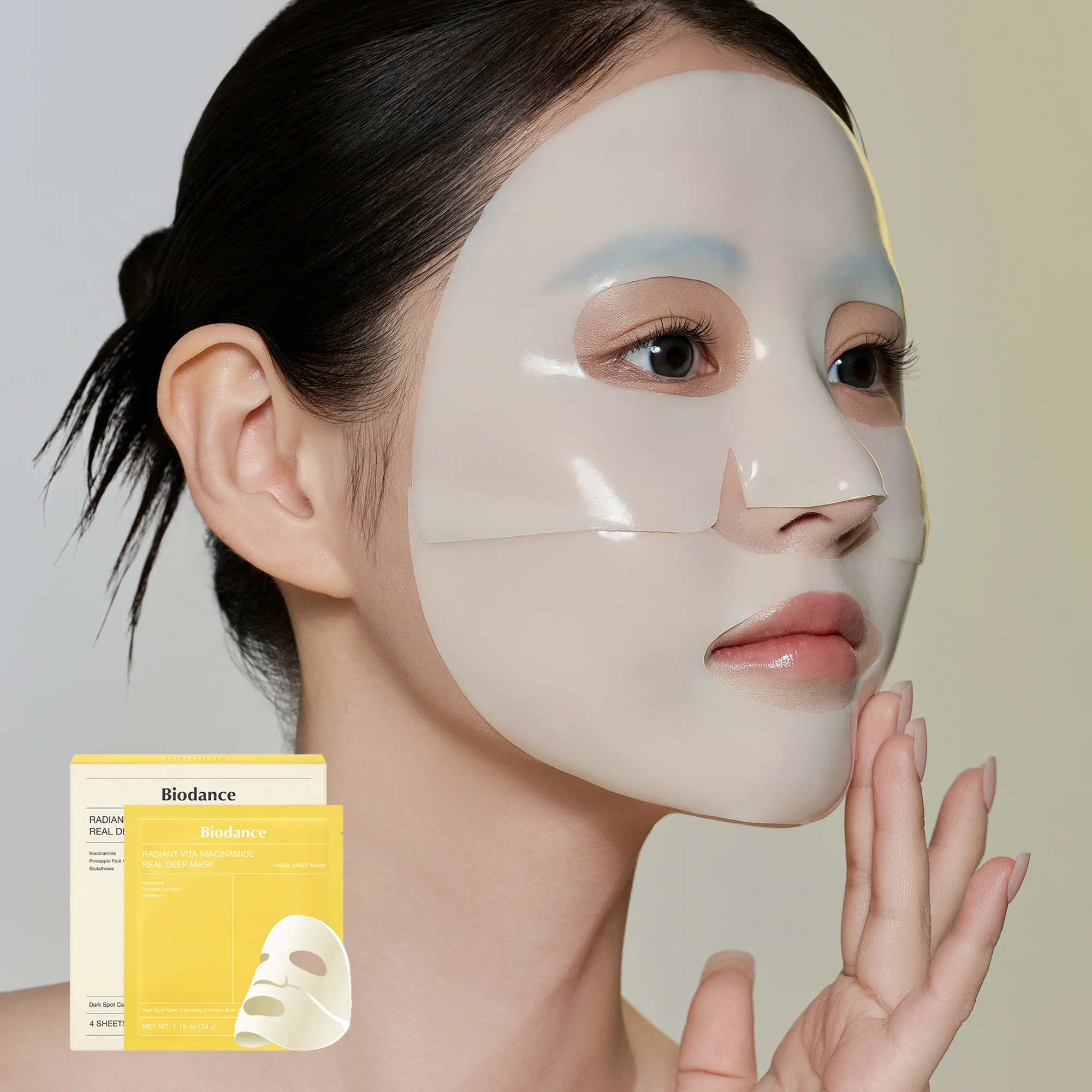 Radiant Vita Niacinamide Real Deep Mask (1pc or 4pcs) - Image 3