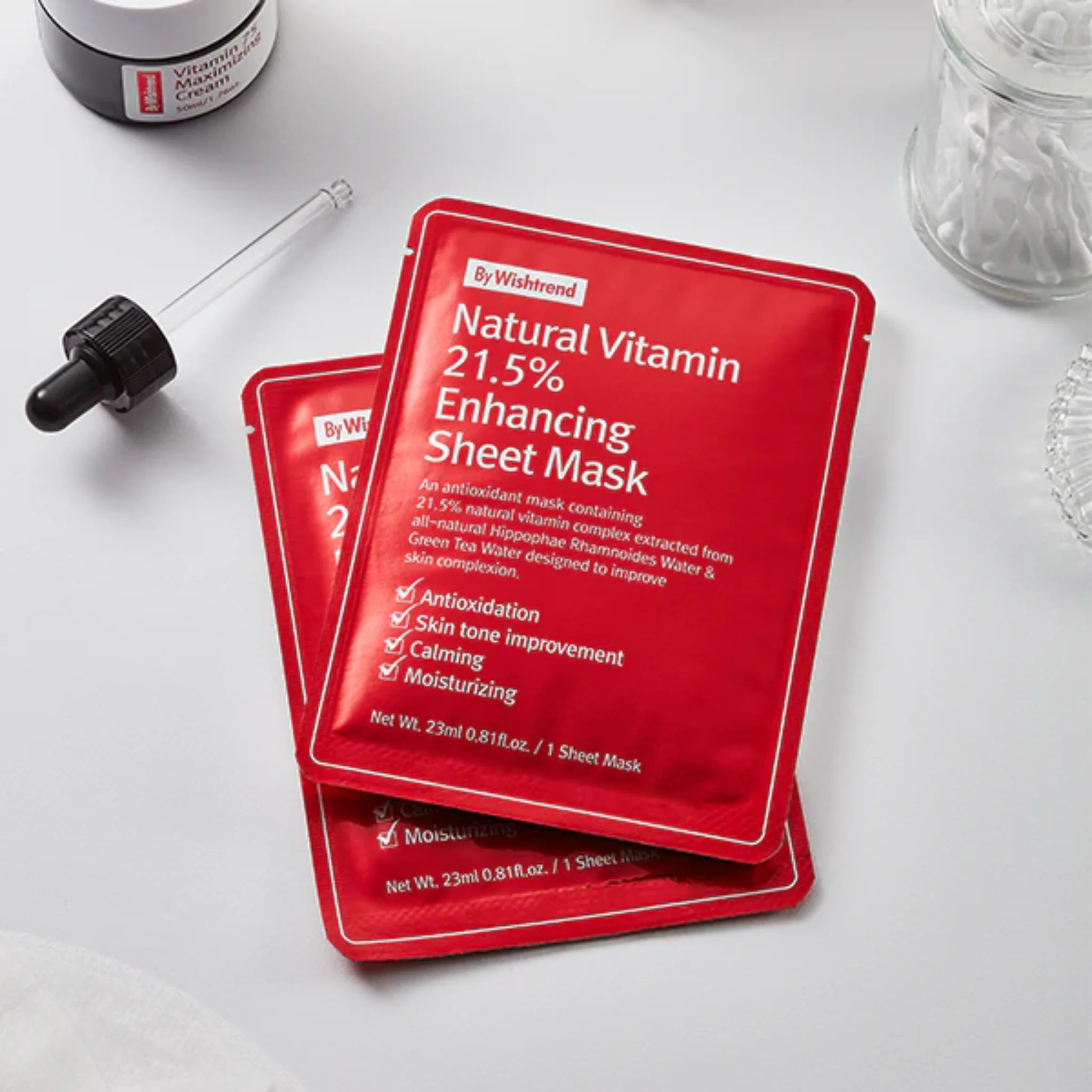 Natural Vitamin 21.5 Enhancing Sheet Mask (23ml) - Image 2