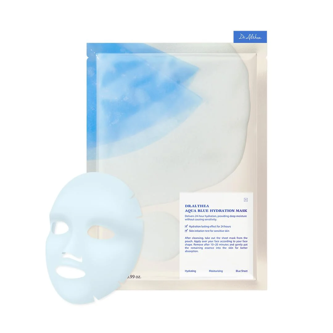Aqua Blue Hydration Mask (4 pcs) - Image 4