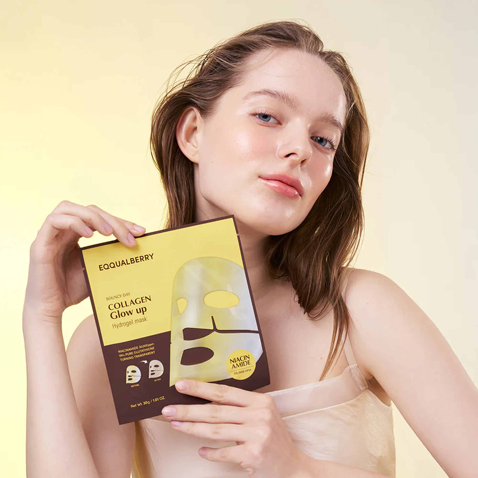 Collagen Glow Up Hydrogel Mask (1pcs or Entire Pack) - Image 2