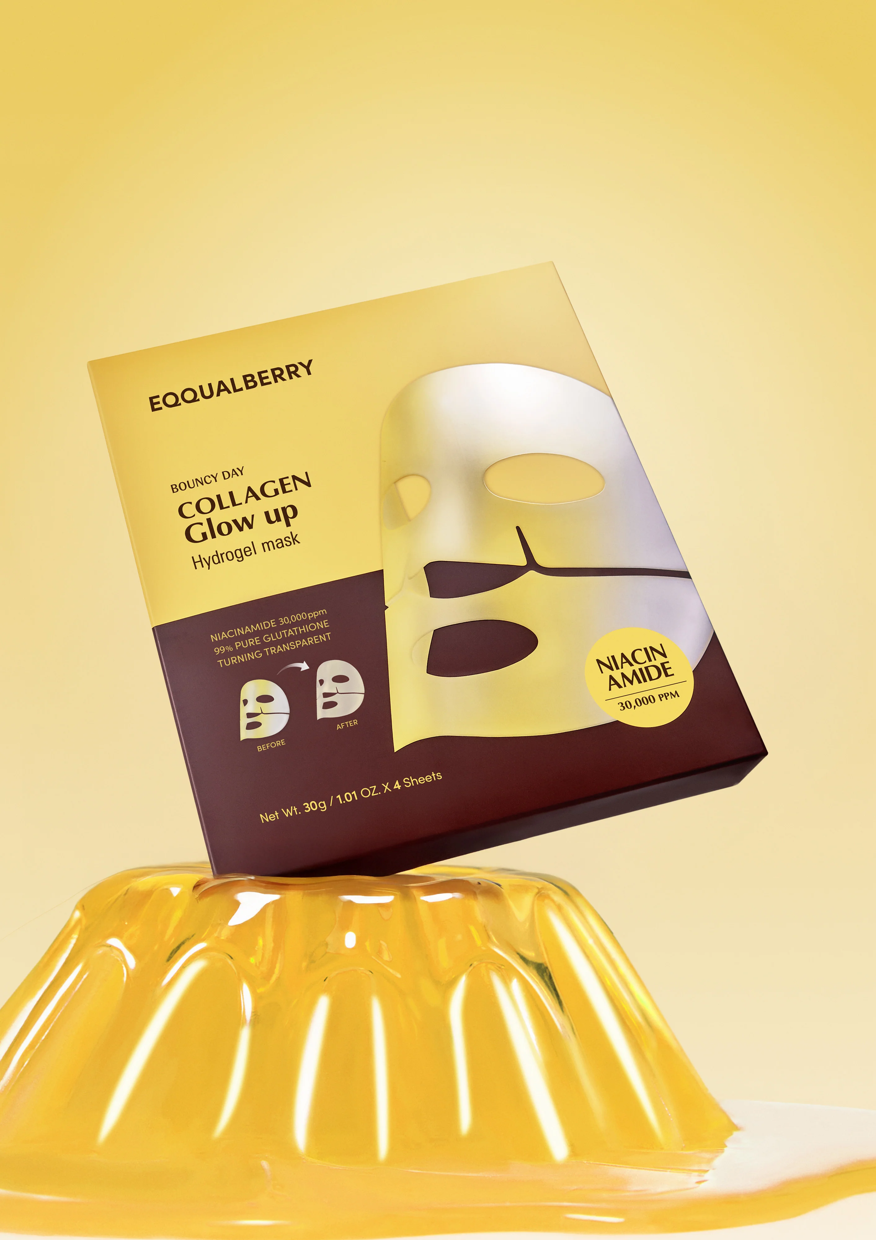 Collagen Glow Up Hydrogel Mask (1pcs or Entire Pack) - Image 5