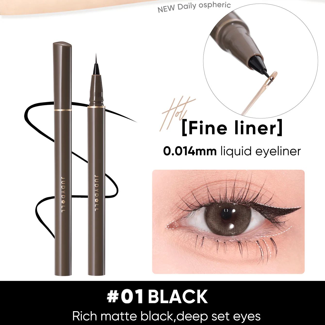 Slim Liquid Eyeliner - 3 Options - Image 6