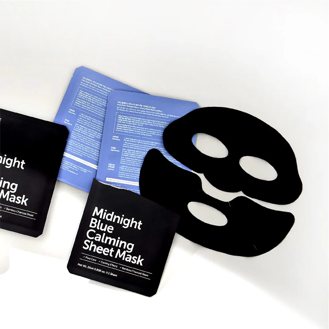 Midnight Blue Calming Sheet Mask (25ml) - Image 3