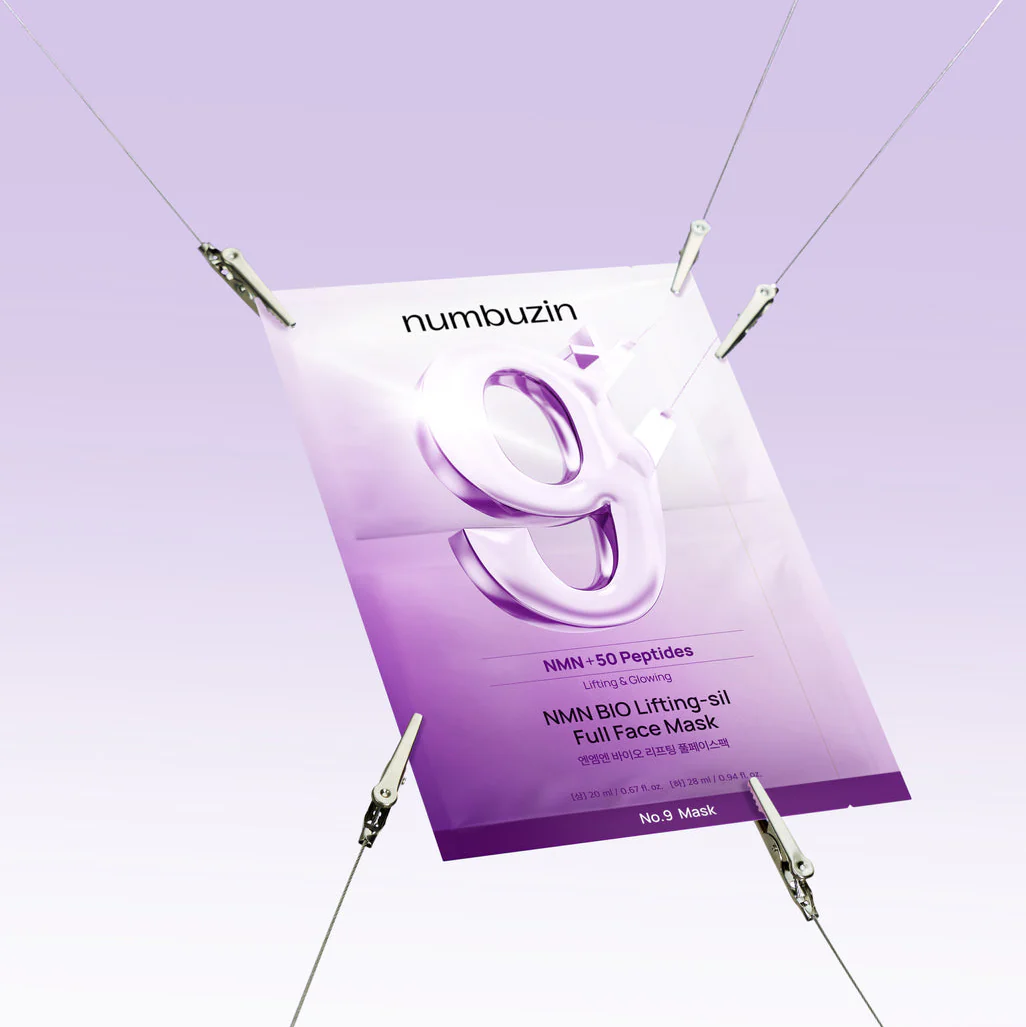 No.9+ NAD+ Bio Lifting-sil Full Face Pack Sheet (4 pcs) - Image 2