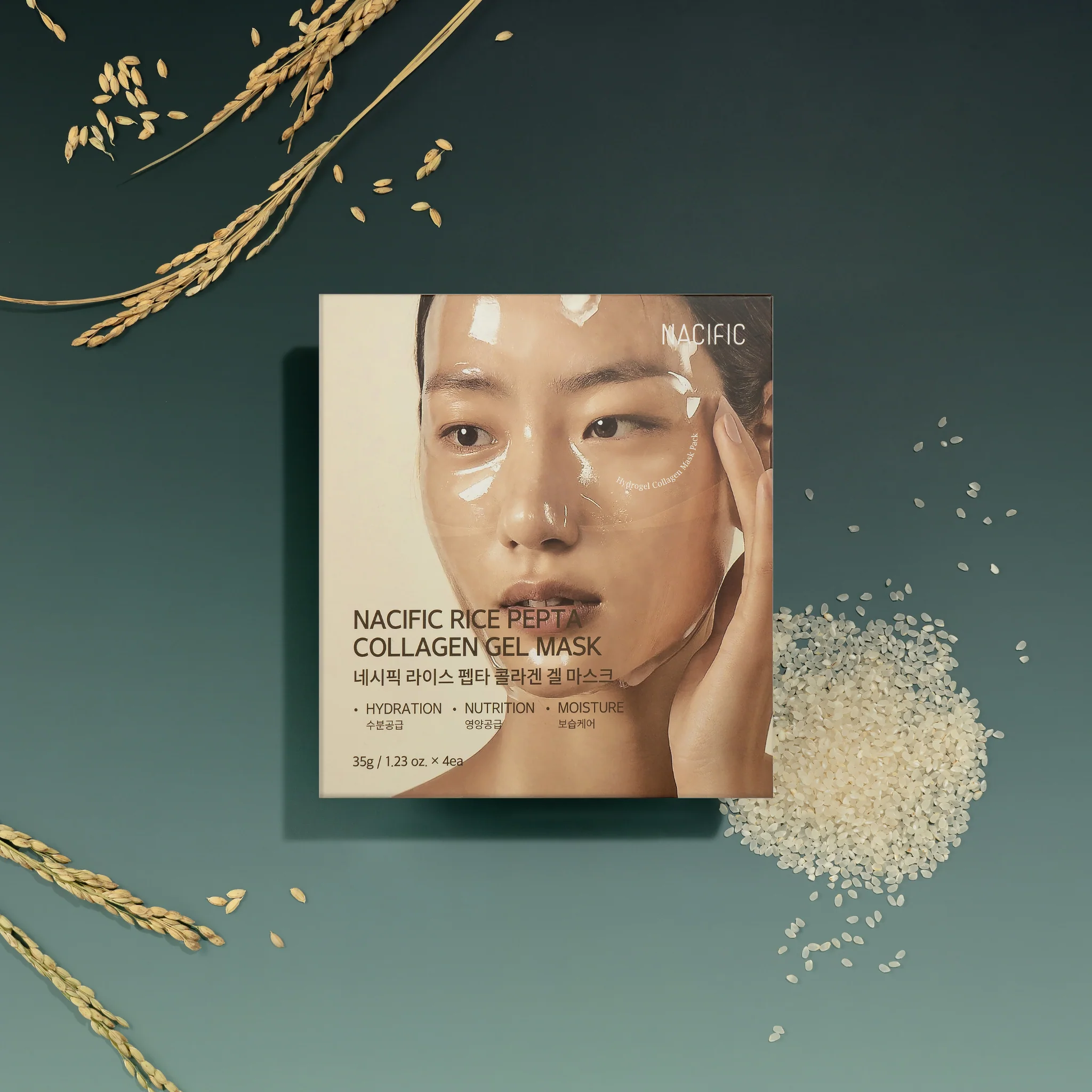 Rice Pepta Collagen Gel Mask (Entire Pack) - Image 4