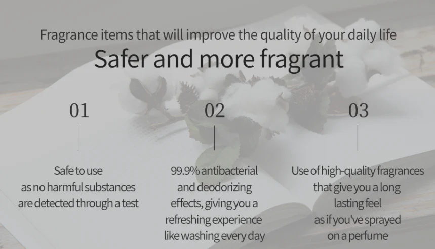 Dress & Living Clear Perfume (No.97 April Cotton) 70ml - Image 2